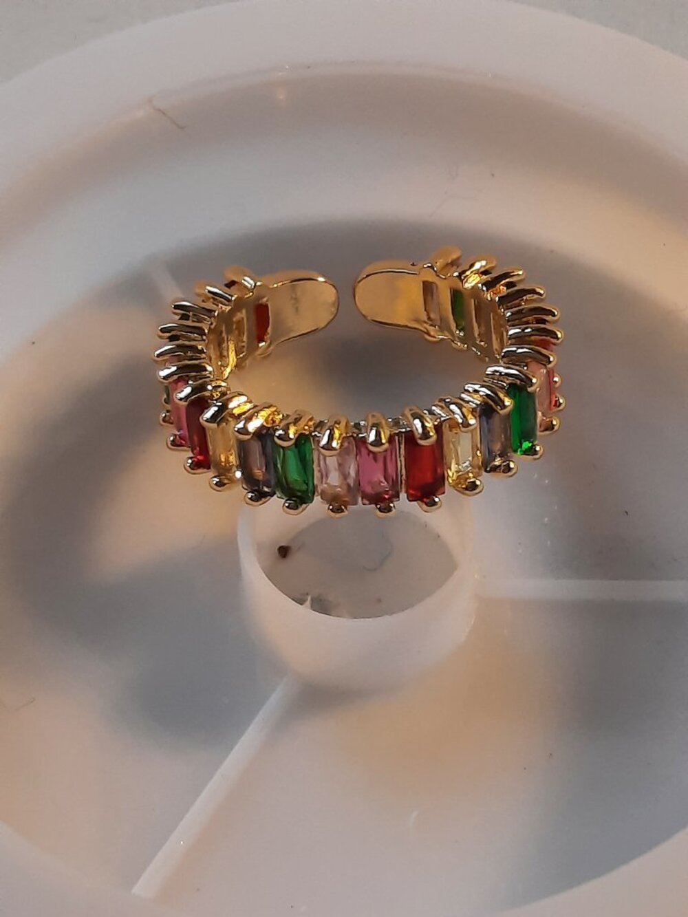 Brand New Colorful Zerconia Adjustable Ring